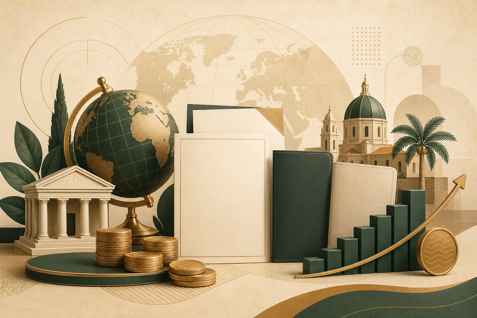 Best Countries to Retire Tax-Free in 2026 - editorial illustration