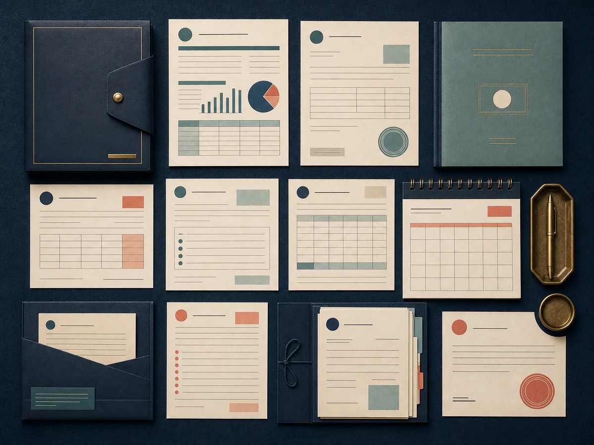 Organised checklist of pension statements, treaty forms, residence certificates and tax records