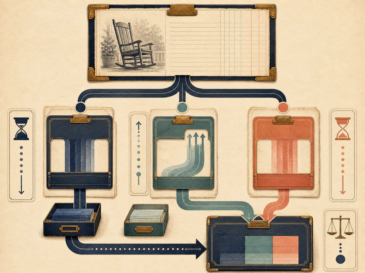 Illustration comparing pension withholding, treaty relief, refund and final residence-country tax