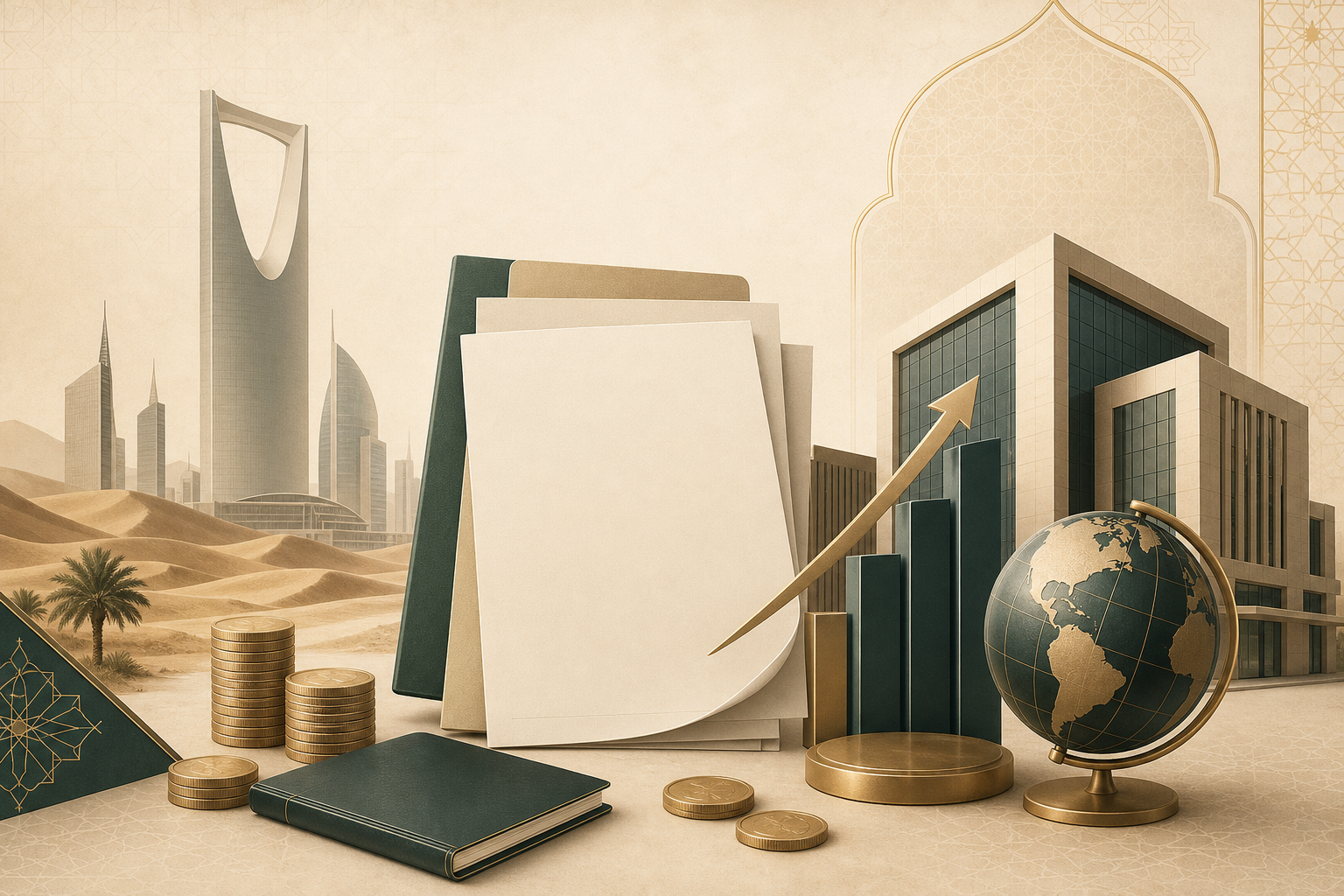 Saudi Arabia Regional HQ Tax Incentives Guide - editorial illustration