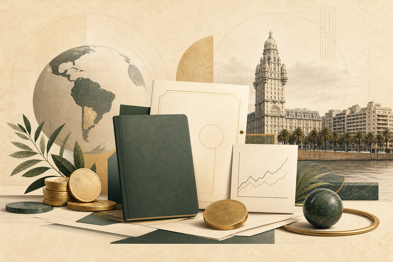 Uruguay Tax Residency Guide: Tax Holiday and Territorial Income - editorial illustration